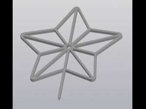 Trellis Planter Decoration Star 3D-printmodel