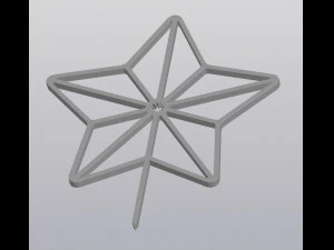 Trellis Planter Decoration Star 3D Print Model