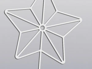 Trellis Planter Decoration Star 3D Print Model
