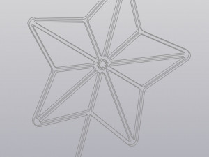 Trellis Planter Decoration Star 3D-printmodel