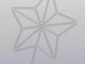 Trellis Planter Decoration Star 3D Print Model