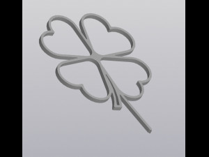 Trellis Planter Decoration Clover 3D Baskı Modeli