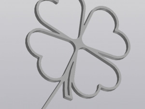 Trellis Planter Decoration Clover 3D Baskı Modeli