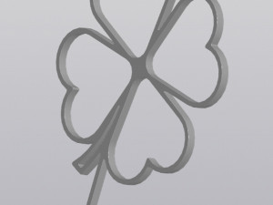Trellis Planter Decoration Clover 3D Baskı Modeli