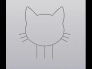 Dekorasi Penanam Teralis Kucing Model Cetak 3D