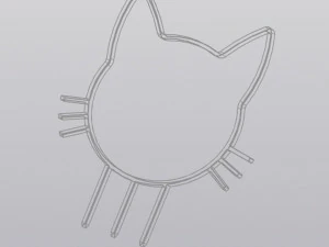 Trellis Planter Decoration Cat 3D Print Model