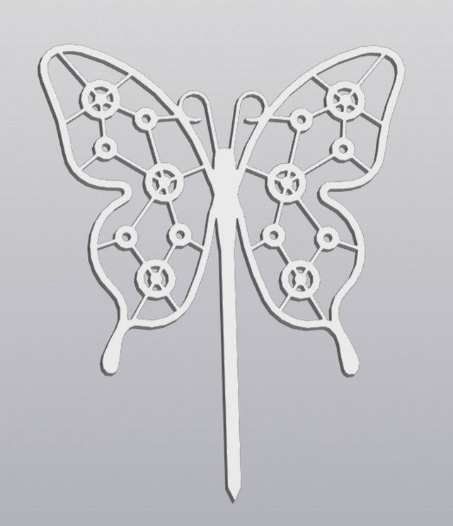 Trellis Planter Decoration Butterfly 3D printmodel .c4d .max .obj .3ds .fbx .stl .blend