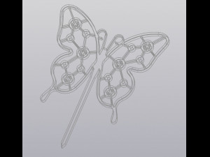 Trellis Planter Decoration Butterfly 3D printmodel