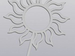 Trellis Planter Decoration Sun 3D 打印模型