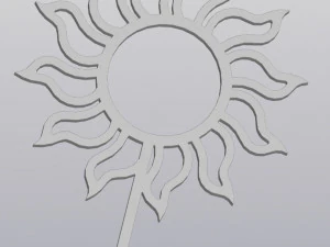 Trellis Planter Decoration Sun 3D Print Model