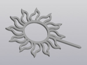 Trellis Planter Decoration Sun 3D 打印模型