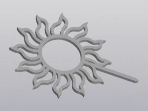 Trellis Planter Decoration Sun 3D Print Model