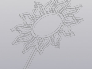 Trellis Planter Decoration Sun 3D 打印模型