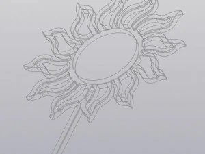 Trellis Planter Decoration Sun 3D Print Model