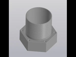 Penanam bentuk sederhana Model Cetak 3D