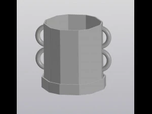 Penanam bertelinga Model Cetak 3D