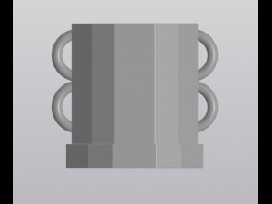 Eared planter 3D Baskı Modeli
