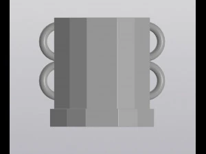 Eared planter 3D Print Model