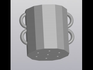 Eared planter 3D Baskı Modeli