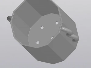Eared planter 3D Print Model