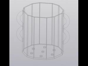 Eared planter 3D Print Model