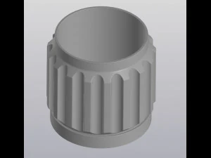 Ribbed planter 3D Print Model