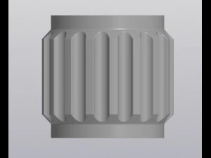 Ribbed planter 3D Print Model