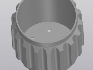 Ribbed planter 3D Print Model