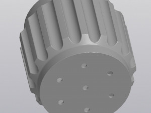 Ribbed planter Model Cetak 3D