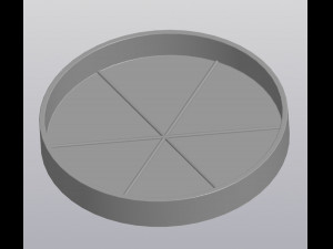 Ribbed planter Model Cetak 3D