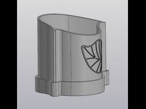Truncated planter Leaf Model do druku 3D