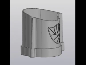 Truncated planter Leaf 3D Print Model