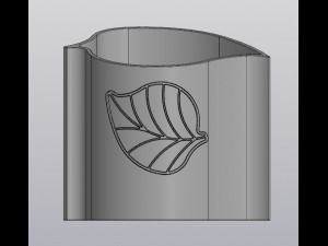 Truncated planter Leaf Model do druku 3D
