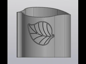 Truncated planter Leaf 3D Print Model