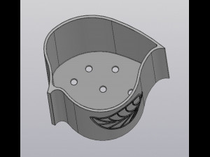 Truncated planter Leaf Model do druku 3D
