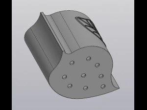 Truncated planter Leaf 3D Print Model