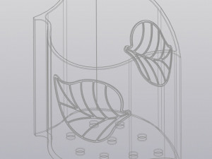 Truncated planter Leaf Model do druku 3D