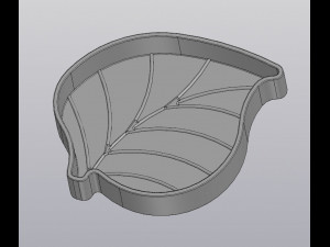 Truncated planter Leaf Model do druku 3D