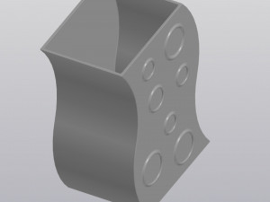 Vase Pencilholder Wave 3Dプリントモデル