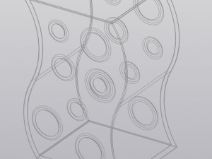 Vase Pencilholder Wave 3Dプリントモデル
