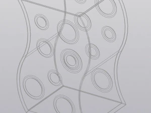Vase Pencilholder Wave 3D Print Model