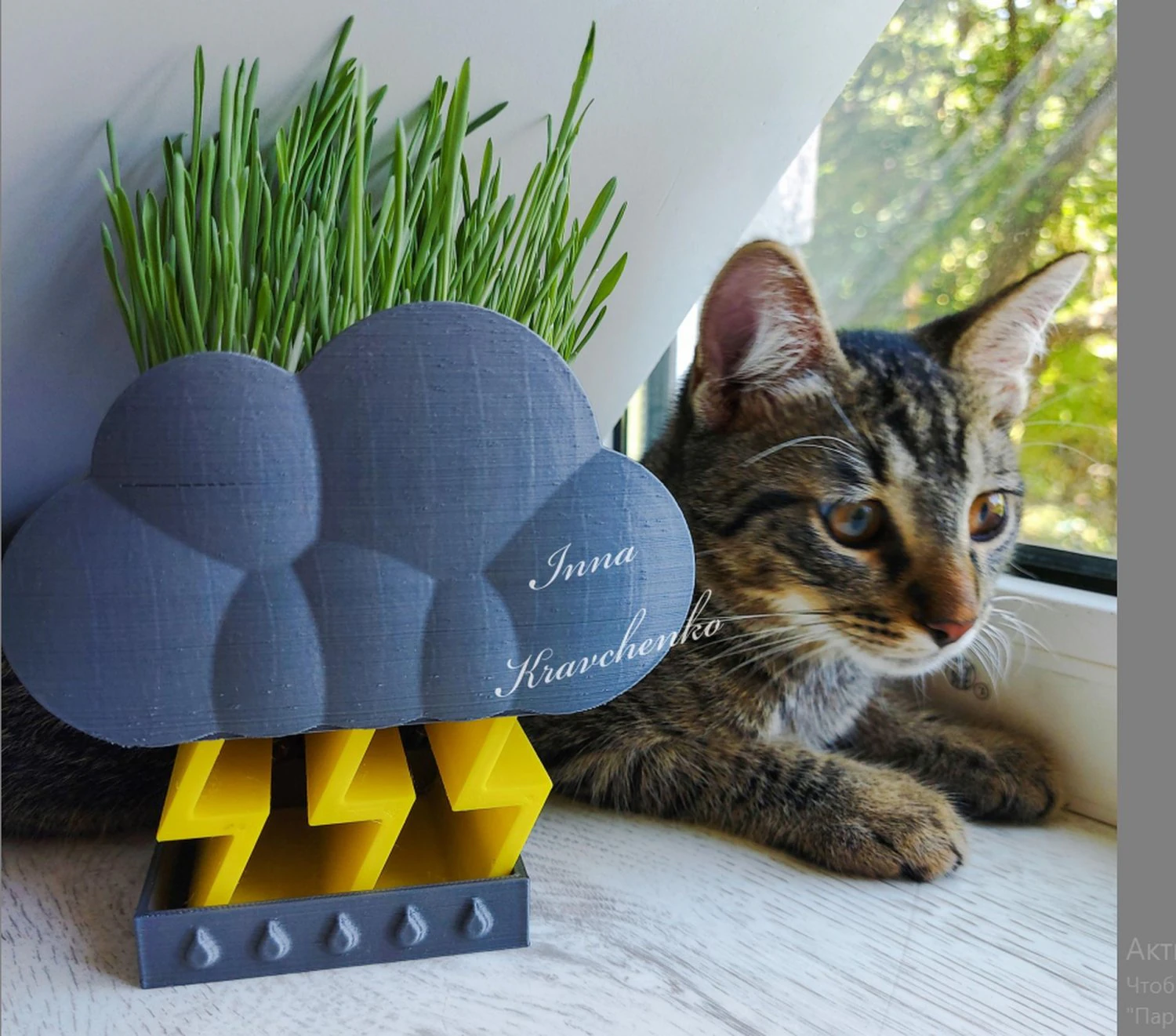 Thunder cloud planter 3D Print Model .c4d .max .obj .3ds .fbx .stl .blend 