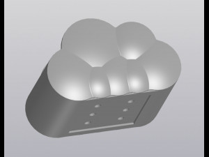 Thunder cloud planter 3D Print Model