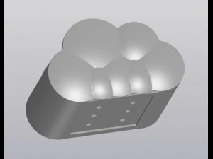 Thunder cloud planter 3D Print Model