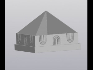 4 planters pyramid 3D 프린트 모델