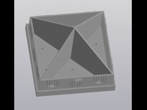 4 planters pyramid 3D प्रिंट मॉडल