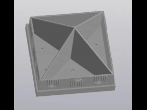 4 planters pyramid 3D Print Model