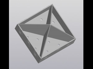 4 planters pyramid 3D प्रिंट मॉडल