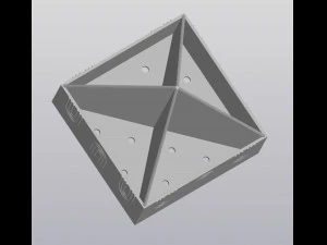 4 planters pyramid 3D Print Model