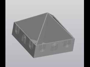 4 planters pyramid 3D प्रिंट मॉडल